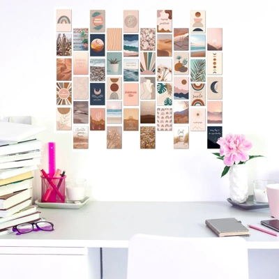 Juvale 50 Pack Boho Themed Aesthetic Wall Prints Collage Kit For Gallery Wall With Motivational Quotes For Indoor Home Decor, 4 X 6 In 1 Juvale 50 Pack Boho Themed Aesthetic Wall Prints Collage Kit For Gallery Wall With Motivational Quotes For Indoor Home Decor, 4 X 6 In