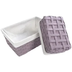 Juvale 5 Piece Set Woven Nesting Storage Baskets, Decorative Wicker Bins For Organizing, Lavender, 3 Sizes 13 Juvale 5 Piece Set Woven Nesting Storage Baskets, Decorative Wicker Bins For Organizing, Lavender, 3 Sizes -Juvale GUEST cfbbe5e4 1efa 42d7 8cad c1eee82f7707
