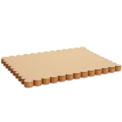 Juvale 100 Pack Disposable Scalloped Kraft Paper Placemats For Dining Table, Wedding, Party (Brown, 10x14 In) -Juvale GUEST d0082295 6348 4576 8dac 4eac6ac6b7ad