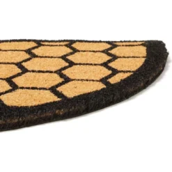 Juvale Honeycomb Half Circle Rug, Natural Coir Bee Welcome Mat, Nonslip For Indoor And Outdoor Entrance, 17 X 30 In -Juvale GUEST d0c1d92c 4a87 49e8 9663 ed00d3f8b482