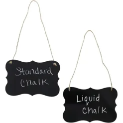 Juvale 6-Pack Black Hanging Acrylic Chalkboard Message Board Signs Liquid & Standard Chalk 4 X 6 In 7 Juvale 6-Pack Black Hanging Acrylic Chalkboard Message Board Signs Liquid & Standard Chalk 4 X 6 In -Juvale GUEST d133b10d 0c7a 40ff 8723 855d99c3ec50