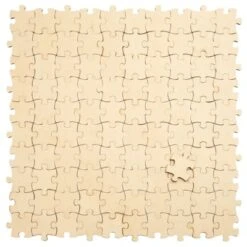 Juvale 100-Pcs Blank Wooden Puzzle, Unfinished, Customizable Jigsaw, MDF Wood Puzzle Pieces For Crafts, DIY, Classroom Activities (1.9x1.6 In) -Juvale GUEST d376bd97 8b3a 49da 97ae 532a853d73cb