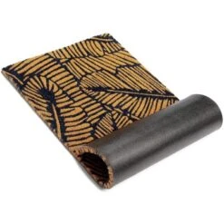 Juvale Boho Themed Leaf Coir Door Mat Welcome Doormat Indoor Outdoor Nonslip Front Rugs 17"x30" -Juvale GUEST d5aaa8ef 99f3 43cf a993 f902c618bf1a