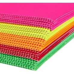 Juvale 30-Pack Corrugated Paper Sheets For Arts And Crafts Project, 5 Colors (8.25 X 11.75 Inches) -Juvale GUEST d5d51250 d89a 42b9 ba65 f2e5147c2db5