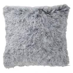 Juvale Set Of 2 Gray Faux Fur Decorative Throw Pillow Covers Cushion Cases For Couch Sofa, Fuzzy Home Decor, 18x18 In -Juvale GUEST d79cbb83 c2fb 4f07 b3a1 bf5aa7e1a9e6