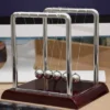 Juvale Newton's Cradle Balance Pendulum, Pendulum Balls Physics Learning Desk Toy For Home And Office, 7x6x7 In
