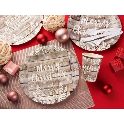 Juvale 100-Pack Wood Panel Merry Christmas Disposable Paper Cocktail Napkins Party Supplies Decorations 1 Juvale 100-Pack Wood Panel Merry Christmas Disposable Paper Cocktail Napkins Party Supplies Decorations