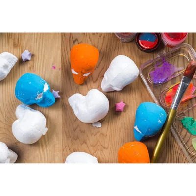 Juvale 24 Pack Arts And Crafts Foam Skulls For Halloween Decorations, 2 In 1 Juvale 24 Pack Arts And Crafts Foam Skulls For Halloween Decorations, 2 In