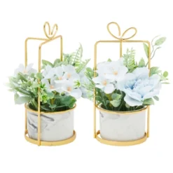 Juvale Artificial Hydrangea Ceramic Planter With Stand, Faux Potted Plants -Juvale GUEST dffec6c2 66ae 459c bfdd 4c7e39927e79