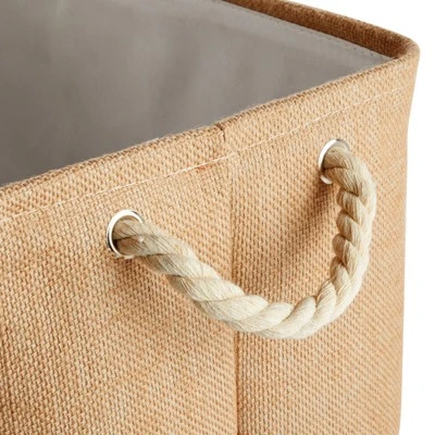 Juvale Pet Toy Storage Basket With Handles, Foldable Jute Bin (15 X 12 X 14 Inches) 5 Juvale Pet Toy Storage Basket With Handles, Foldable Jute Bin (15 X 12 X 14 Inches) - Image 5