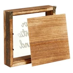 Juvale Our Adventure Travel Fund Bank For Adults, Rustic Wooden Honeymoon Piggy Bank For Wedding Gift, Money Box For Traveling, 7 X 7 In -Juvale GUEST e44ae289 0def 4a45 9001 6eff3dbd0ead