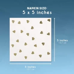 Juvale 50 Pack Gold Heart Cocktail Disposable Paper Napkins Party Supplies, 5 X 5 Inches 11 Juvale 50 Pack Gold Heart Cocktail Disposable Paper Napkins Party Supplies, 5 X 5 Inches -Juvale GUEST e60bbb07 1168 4f41 895c 1bb3456cb953