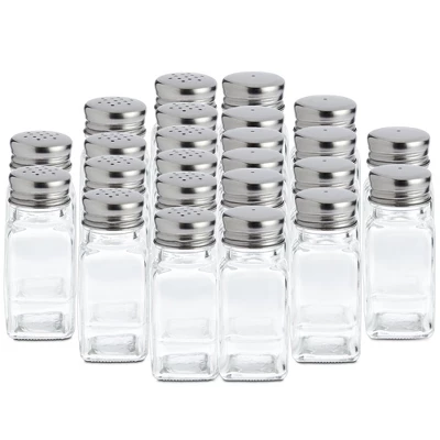 Juvale 24-Pack Square Glass Salt And Pepper Shakers Dispenser, 2-Ounce, Clear 5 Juvale 24-Pack Square Glass Salt And Pepper Shakers Dispenser, 2-Ounce, Clear - Image 5