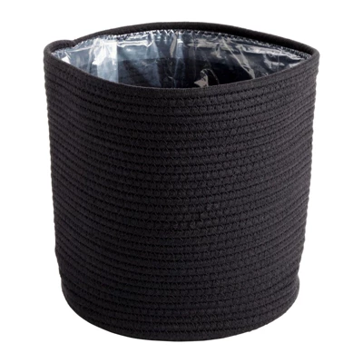Juvale 2 Pack Decorative Woven Planter Basket With Plastic Liner For Outdoor, Indoor, Floor, Plants, Storage, Black, 10 X 11 In 7 Juvale 2 Pack Decorative Woven Planter Basket With Plastic Liner For Outdoor, Indoor, Floor, Plants, Storage, Black, 10 X 11 In - Image 7