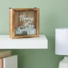 Juvale Wood Cursive Honeymoon Fund Box Wedding Gifts, Wall Mounted Shadow Piggy Bank, Newly Wed Rustic Home Decoration, Vacation Supplies, 7 X 7 In