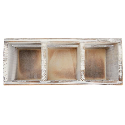 Juvale 3 Compartment Wooden Desk Organizer Caddy For Home And Office Supplies, Accessories For Farmhouse Classroom Decor, 9.5 X 4.25 In 7 Juvale 3 Compartment Wooden Desk Organizer Caddy For Home And Office Supplies, Accessories For Farmhouse Classroom Decor, 9.5 X 4.25 In - Image 7