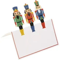 Juvale 100-Pack Christmas Nutcracker Table Place Cards, Holiday Soldier Die Cut Design (2 X 3.5 In) -Juvale GUEST e92fa28a d389 4400 b645 ca21db26a5ce