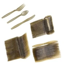 Juvale 144-Piece (Serves 48) Gold Glitter Disposable Plastic Cutlery Party Set Forks Spoons Knives 14 Juvale 144-Piece (Serves 48) Gold Glitter Disposable Plastic Cutlery Party Set Forks Spoons Knives -Juvale GUEST ea123377 a033 4b58 9a50 a3de2b79ecee