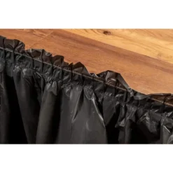 Juvale 6-Pack Ruffled Plastic Table Skirts For Wedding, Engagement, Birthday, Black, For Tables Up To 8 Ft -Juvale GUEST ea46503c 1f23 4e33 928f f5ff9df59144