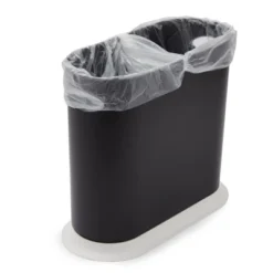 Juvale 2.6 Gallon Small Trash Can With Lid For Kitchen, Narrow Garbage Bin For Bathroom, Bedroom, Office, White, 10L -Juvale GUEST ebbd68f1 b9f2 4ef2 902a 111e2f4588d5