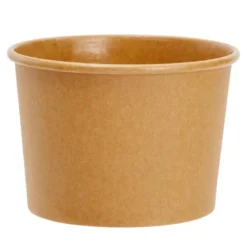 Juvale 100 Pack Paper Ice Cream Cups, Disposable Dessert Bowls For Sundae Bar, Frozen Yogurt, Brown, 8 Oz -Juvale GUEST ebe348d6 7bb3 4678 be4f 13d650eda499