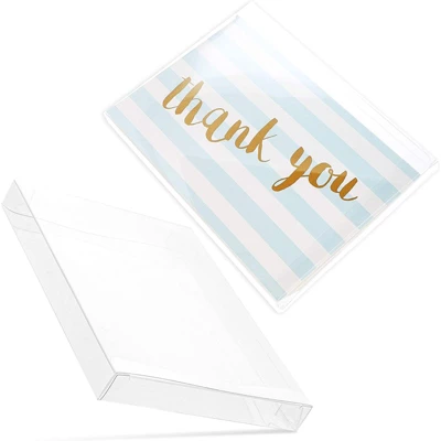 Juvale 50 Pack Greeting Card Storage Box, Clear Gift Boxes For Photos, Favors (4.5x6") 4 Juvale 50 Pack Greeting Card Storage Box, Clear Gift Boxes For Photos, Favors (4.5x6") - Image 4