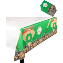 Juvale 6-Pack Baseball Disposable Plastic Tablecloth Table Cover 54"x108" Game Party Supplies, 4.5x9 Feet 6 Juvale 6-Pack Baseball Disposable Plastic Tablecloth Table Cover 54"x108" Game Party Supplies, 4.5x9 Feet -Juvale GUEST ec9bbef7 413b 4719 902b 62beffd2a394