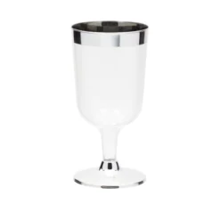 Juvale 50-Pack 7oz Disposable Plastic Wine Glass Set, Goblet Cups Party Supplies -Juvale GUEST ed8a6fcf 816a 4b0b abdd 8a28e5356b24