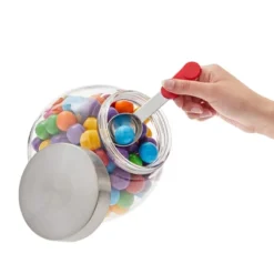 Juvale Glass Glass Jar Candy Dispenser With Scoop And Stainless Steel Lid, Penny Jar For Cookies, Nuts, Dry Goods, Jelly Beans, Food Storage, 58 Oz -Juvale GUEST edb722f8 9834 4ce4 aae9 2e516ca560c4