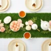 Juvale 14 X 48-Inches Faux Grass Table Runner For Dinner Table Centerpiece, Spring Decorations, Wedding Banquet, Sports Birthday Party Decor