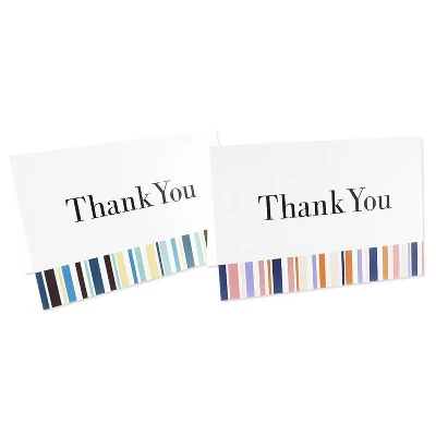 Juvale 48-Count Bulk Colorful Stripe Thank You Cards With Envelopes, Thank You Notes, 6 Designs, 4 X 6 In 4 Juvale 48-Count Bulk Colorful Stripe Thank You Cards With Envelopes, Thank You Notes, 6 Designs, 4 X 6 In - Image 4