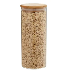 Juvale 3 Pack Glass Storage Containers With Bamboo Lids, Airtight Canisters For Pantry (32.5 Oz) -Juvale GUEST ef21a9a9 16ea 4e9b a4a3 831bc01adcd6
