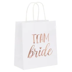 [Juvale] Blue Panda 20 Pack Bride And Groom Gift Bags With Tissue Paper For Wedding, Groomsmen, Bridesmaid, Reads Team Bride And Team Groom, 8 X 4 X 9 -Juvale GUEST f1546679 69e7 4f68 a6f5 47fef2a957bd