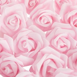 Juvale 100 Pack Light Pink Artificial Roses, DIY Crafts, 3 Inch Stemless Flower Heads For Wall Decor, Weddings, Bouquets -Juvale GUEST f1798d72 e19e 41bb b504 69ba6db2db59
