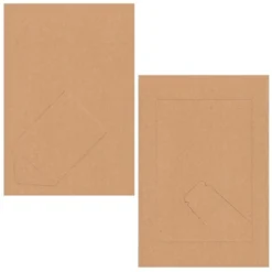 50-Pack Paper Picture Frames 4x6 Easel With Attached Stand, Kraft Paper Photo Frames For DIY Projects, Classroom Crafts, Wall Decor -Juvale GUEST f27cabe6 4ac5 433d ab2b a0a73beb0984