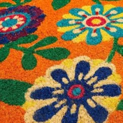 Juvale Natural Coir Floral Spring Door Mat For Front Door Entry, Outdoor Welcome Non-Slip Rug, 17 X 30 In -Juvale GUEST f2ac466c eb30 4e69 9977 b4376ddbdf18