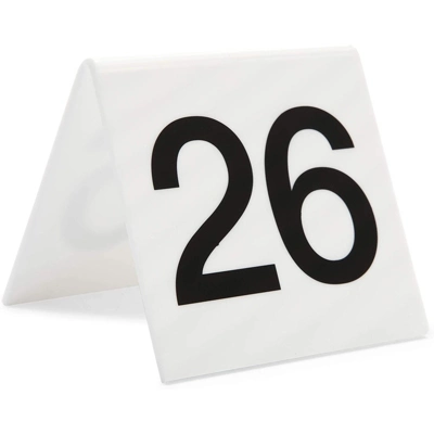 Juvale Set Of 25 Acrylic Table Numbers For Wedding, Plastic Tent Cards Numbered 26-50 For Restaurants, Banquets, Receptions, 3 X 2.75 X 2.5 In 1 Juvale Set Of 25 Acrylic Table Numbers For Wedding, Plastic Tent Cards Numbered 26-50 For Restaurants, Banquets, Receptions, 3 X 2.75 X 2.5 In