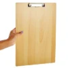 Juvale 4 Pack Extra Large 11x17 Clipboards, Wooden Art Board With Low-Profile Clip And Hook For Classroom And Office