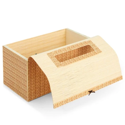 Juvale Bamboo Cane Material Tissue Box Cover For Home And Bathroom Decor, 11 X 6 X 5 In 8 Juvale Bamboo Cane Material Tissue Box Cover For Home And Bathroom Decor, 11 X 6 X 5 In - Image 8