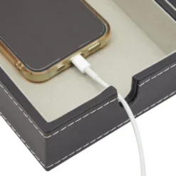 Juvale Mens Valet Tray, Nightstand Organizer With 6 Compartments For Phone, Watch, PU Leather Catchall For Dresser, Black, 13.9 X 9.5 X 1.6 In 9 Juvale Mens Valet Tray, Nightstand Organizer With 6 Compartments For Phone, Watch, PU Leather Catchall For Dresser, Black, 13.9 X 9.5 X 1.6 In -Juvale GUEST f88b88b7 bc17 464c 8bbc ae98fb81a247