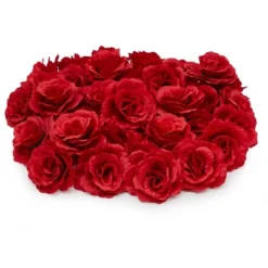 Juvale 36 Pack Artificial Red Rose Silk Flower Head For Crafts, Wedding Decor (3.5 In) -Juvale GUEST f99872bf 4df2 4929 8452 224ea39b231a
