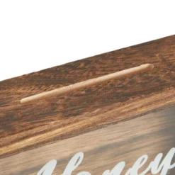 Juvale Wood Cursive Honeymoon Fund Box Wedding Gifts, Wall Mounted Shadow Piggy Bank, Newly Wed Rustic Home Decoration, Vacation Supplies, 7 X 7 In -Juvale GUEST fb0fa8f0 4d9e 4157 a771 5b5d9781cb0e