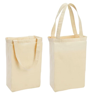 Juvale Set Of 24 Bulk Blank Cotton Canvas Tote Bags For Women, DIY, Crafts Projects, Reusable Shopping Bags For Groceries, Cloth Gift Bags, 13x11.5 In 3 Juvale Set Of 24 Bulk Blank Cotton Canvas Tote Bags For Women, DIY, Crafts Projects, Reusable Shopping Bags For Groceries, Cloth Gift Bags, 13x11.5 In - Image 3