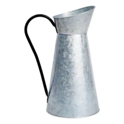Juvale Rustic-Style Galvanized Pitcher Vase With Handle, Metal Watering Can For Farmhouse-Style Home Decor, Table Centerpieces, 12 In -Juvale GUEST fda03727 dcae 4f1b 8f2b 07b99267b34c