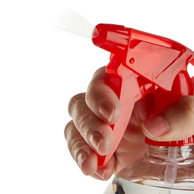 Juvale 6 Pack Empty Plastic Spray Bottles, All-Purpose Clear Refillable Red Spray Bottles For Cleaning Solutions, Dog Training, Hair, Plants (16 Oz) 5 Juvale 6 Pack Empty Plastic Spray Bottles, All-Purpose Clear Refillable Red Spray Bottles For Cleaning Solutions, Dog Training, Hair, Plants (16 Oz) - Image 5