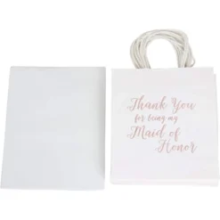 11pcs Bridesmaid Wedding Gift Bags Tissue Paper+1 Maid Of Honor For Bridal Party -Juvale GUEST feec1242 a271 4d23 ad5f 5ae5a5c16d58