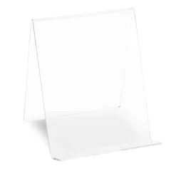 Juvale 6-Pack Acrylic Book Stand For Books, Comics, Phone, Tablet, Clear Easel Display, 4.5x5-Inch Transparent Holder For School, Home, Office -Juvale GUEST ffc19261 0c20 4f34 9d21 263858989532