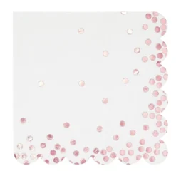 Blue Panda 50 Pack Scalloped Rose Gold Napkins For Birthday, Wedding Decorations, Foil Polka Dotted For Holiday Party, 3 Ply, 6.3 In -Juvale GUEST ffd1d547 9db2 470f abc8 5698b253aed4